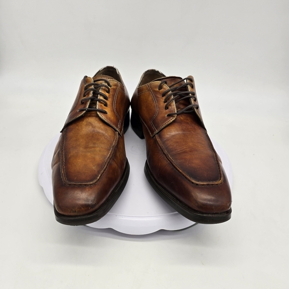 Magnanni Dress Shoe Men's 8.5 M Leather Moc-Toe Bluchers - Picture 8 of 8